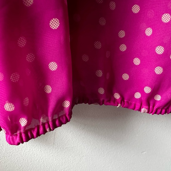 NWT Gap Purple Polka Dot Cold Shoulder Top Size XXL - Picture 7 of 14